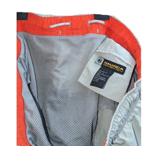 Nautica Competition Swim Trunks Men's Large Elastic Drawstring Waist - Picture 4 of 9